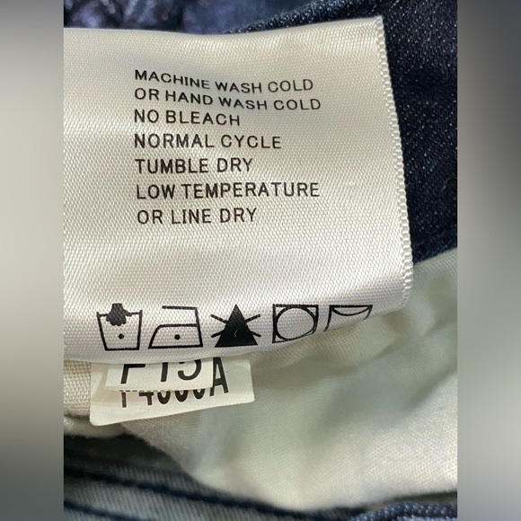 Driftwood Jackie Blue Braided Side Stripe Cropped Raw Hem Jeans Women’s Size 28 - Picture 12 of 12